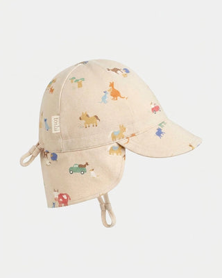 Toshi Flap Cap Arcadia - Station Hands [sz:baby Hat Xs Up To 8 Month]