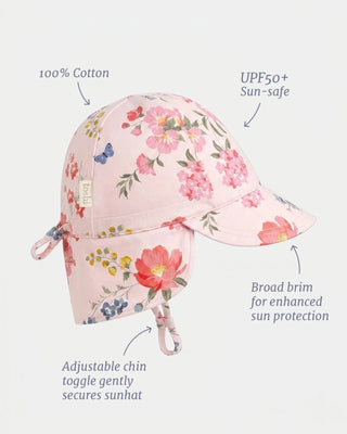 Toshi Flap Cap Arcadia - Wild Garden [sz:baby Hat Xs Up To 8 Month]