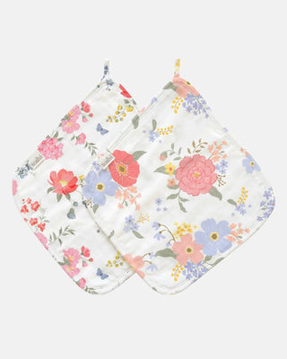 Toshi Washcloth Muslin 2pc - Arcadia Wild Garden