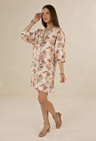 Humidity Bohemian Rose Shift Dress [sz:xs]