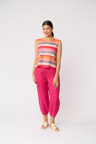 Foil Its Only Natural Top - Sunset Stripe [sz:size 8]