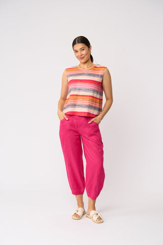 Foil Its Only Natural Top - Sunset Stripe [sz:size 8]