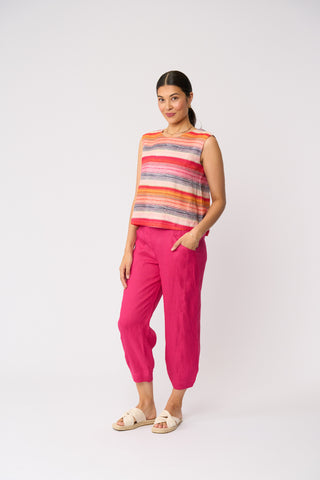 Foil Its Only Natural Top - Sunset Stripe [sz:size 8]