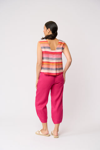 Foil Its Only Natural Top - Sunset Stripe [sz:size 8]