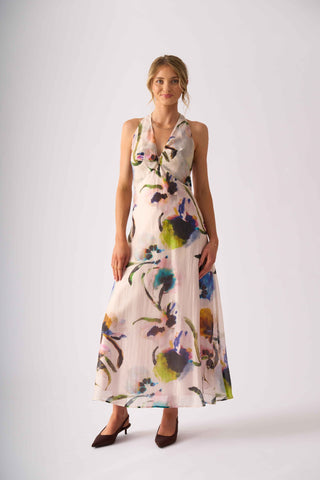 Foil Halter Ego Dress - Expression [sz:size 10]