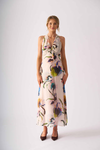 Foil Halter Ego Dress - Expression [sz:size 10]