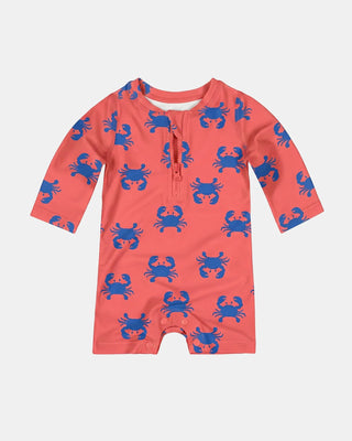 Toshi Swim Onesie L/s - Pirate Mud Crabs [sz:baby 1]
