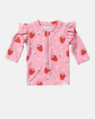Toshi Swim Rashie L/s - Twinkle Strawberry [sz:baby 1]