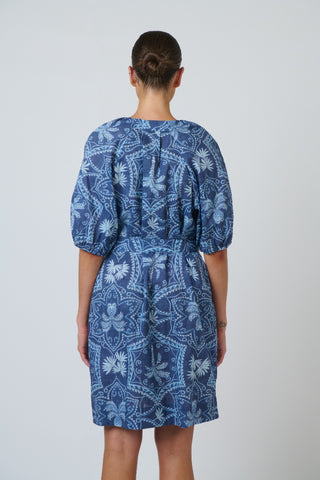 Namastai Belted Cotton Dress – Branching Out [sz:small / Medium]