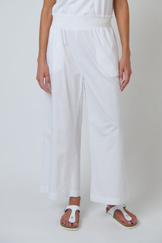 Namastai Cotton Wide Leg Pant – White [sz:small / Medium]