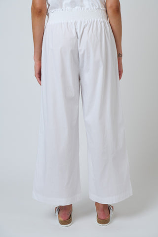 Namastai Cotton Wide Leg Pant – White [sz:small / Medium]