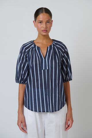 Namastai Gathered Cotton Top – Bar Belle [sz:small / Medium]