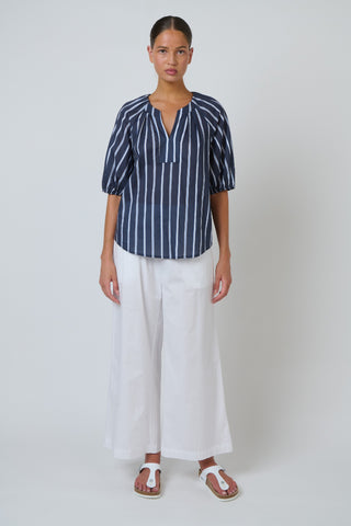 Namastai Gathered Cotton Top – Bar Belle [sz:small / Medium]