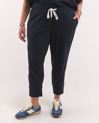 Elm Brunch Pant - Side Tape Classic Navy And White Stripe [sz:size 6]