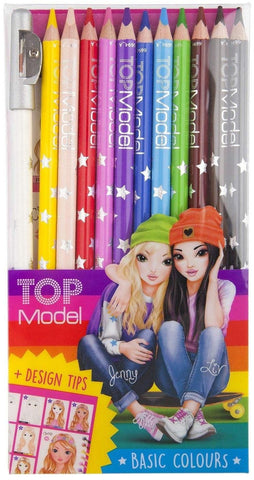 Top Model Colouring Pencils Basic - Pink Poppies 
