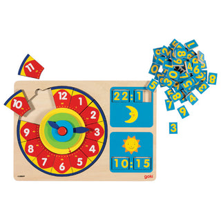 Goki Puzzle Clock Learn To Tell Time 