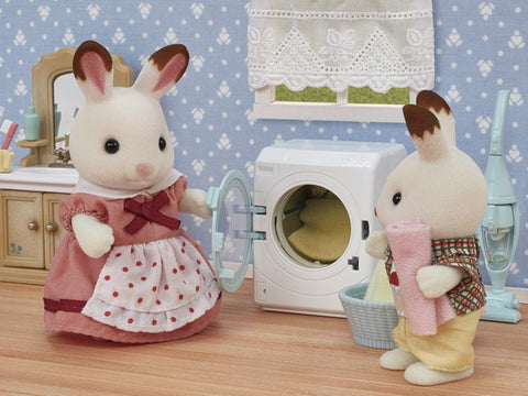Sylvanian Families - Laundry & Vacuum Cleaner - Pink Poppies 