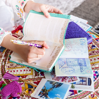 Intrinsic Luxe Travel Journal Turquoise Twist