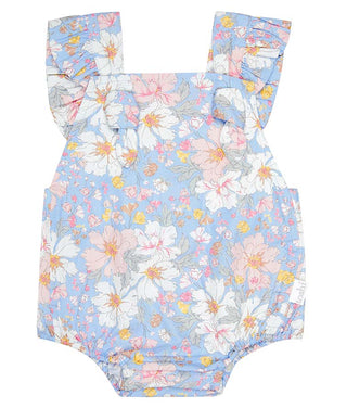 Toshi Baby Romper Yasmin Dusk - Pink Poppies 