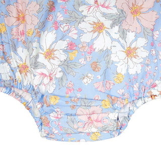 Toshi Baby Romper Yasmin Dusk - Pink Poppies 