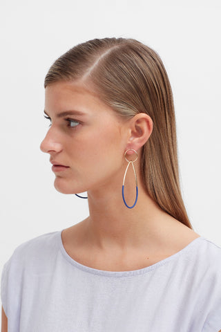 Elk Earrings Linkki Cobalt - Pink Poppies 