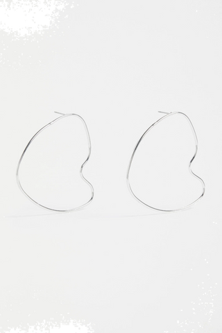 Elk Earrings Hartt Large Drop - Silver