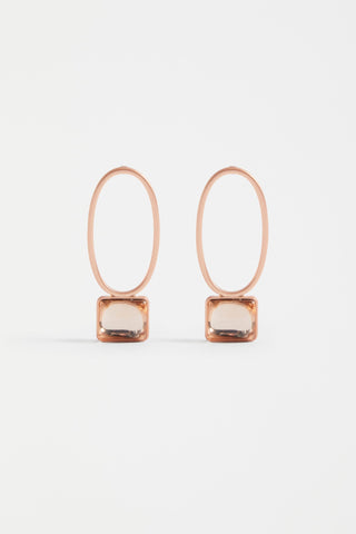 Elk Earrings Stal Drop Champagne