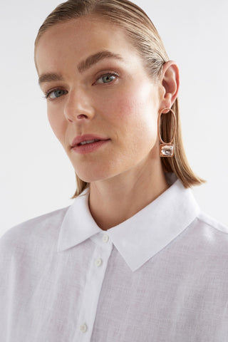 Elk Earrings Stal Drop Champagne