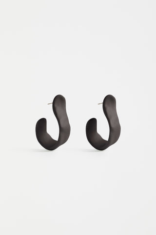 Elk Earrings Ribb Black