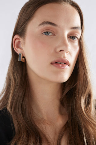 Elk Earrings Anas Hoop Black