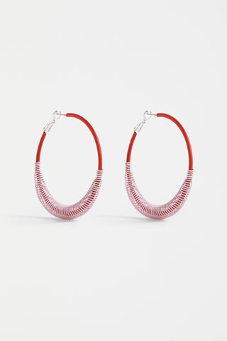 Elk Earrings Solf Hoop Shell Pink