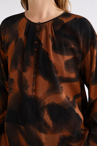 Elk Shirt Galerie - Tortoise Shell Print [sz:size 8]