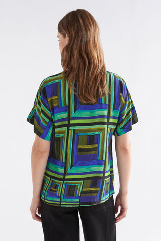 Elk Top Ideel V-neck Salone Print [sz:size 10]