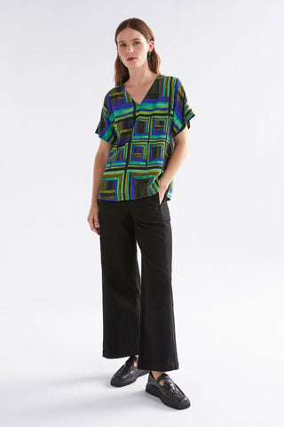 Elk Top Ideel V-neck Salone Print [sz:size 10]