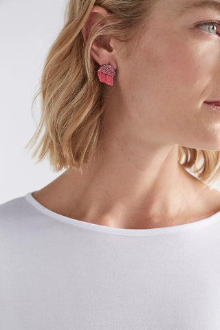 Elk Earrings Oren Wild Berry - Pink Poppies 