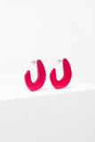 Elk Earrings Riiva - Pink Poppies 