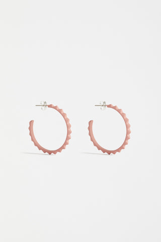 Elk Earrings Hoop Aska [cl:pink Salt]