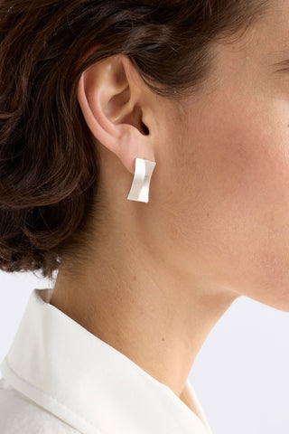 Elk Earrings Silver Trel Stud 