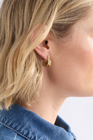 Elk Earrings Apenn Small Hoop - Gold