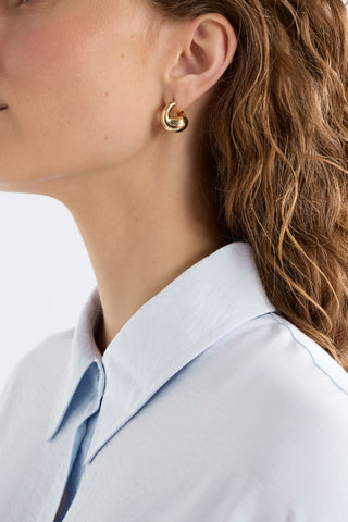 Elk Earrings Aisem Mini Hoop - Gold - Earrings