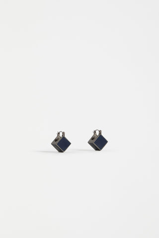 Elk Earrings Elta Mini Hoop - Steel Blue - Earrings