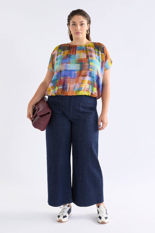 Elk Nidra Top - Elbrus Print - Tops