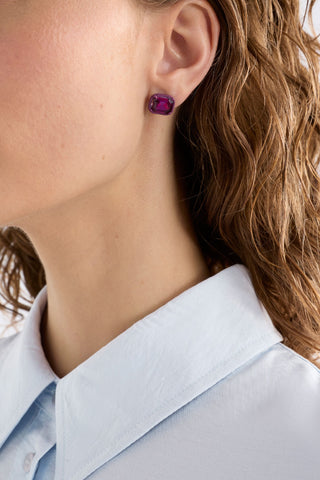 Elk Earrings Jule Mini Stud - Fuchsia - Earrings