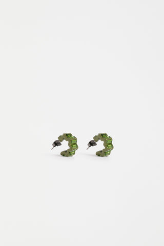 Elk Earrings Jolle Mini Hoop - Artichoke
