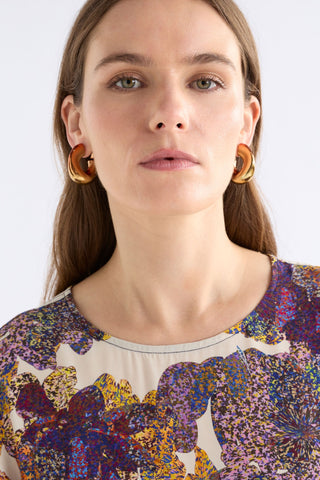 Elk Earrings Askla Ombre Hoop  - Green Black