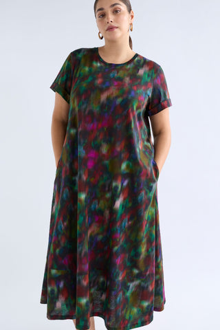 Elk Haki Dress - Jord Print [sz:size 16]