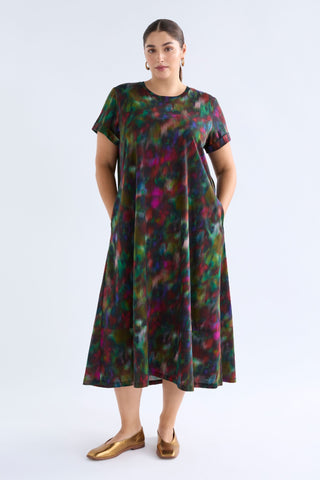Elk Haki Dress - Jord Print [sz:size 16]