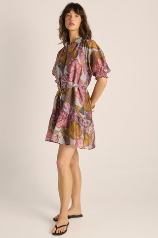 Fate & Becker Daria Dress- Leaf Print [sz:size 6]