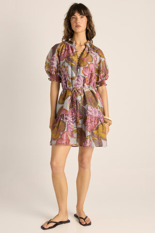 Fate & Becker Daria Dress- Leaf Print [sz:size 6]