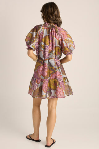 Fate & Becker Daria Dress- Leaf Print [sz:size 6]